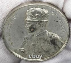 India British 1921-1922 Royal Visit Medal White Metal Edward Prince of Wales