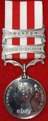 Indian Mutiny Medal 1857-59 (2) clasps awarded to 23rd Royal Welsh Fusiliers