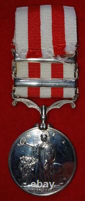 Indian Mutiny Medal 1857-59 (2) clasps awarded to 23rd Royal Welsh Fusiliers