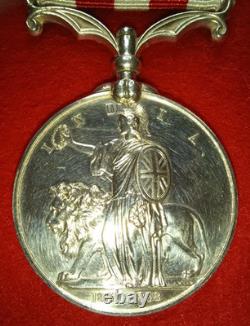 Indian Mutiny Medal 1857-59 (2) clasps awarded to 23rd Royal Welsh Fusiliers