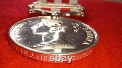Indian Mutiny Medal 1857-59 (2) clasps awarded to 23rd Royal Welsh Fusiliers