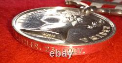 Indian Mutiny Medal 1857-59 (2) clasps awarded to 23rd Royal Welsh Fusiliers
