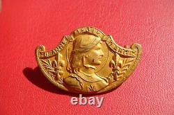 Jeanne D'arc /joan Of Arc Titre Royal Rare Antique French Religious Medal Brooch