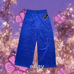 Juicy Couture Royal Blue Tracksuit Jacket & Cropped Petite Pants Set XS