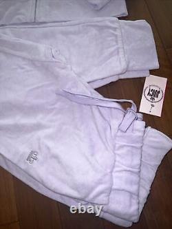Juicy Couture SMALL Royal lilac Tracksuit Terry Cloth Jacket And Pants