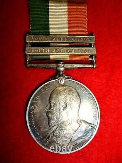 King's South Africa Medal 1901-1902, 2 clasps, Private Brown, Royal Fusiliers