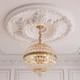 Large 24 Ceiling Medallion for Chandelier & Fan Easy Install, Paintable Base