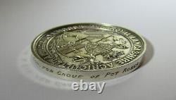 Large English hallmarked solid silver Royal agricultural society medal