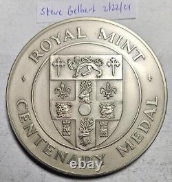 Lifeboat Royal Mint Medal, 63mm, 153.7 Grams Sterling, 4.57 Ounces Silver withCase