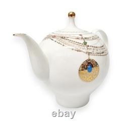 Lomonosov Imperial Porcelain Teapot, Apple Golden Medallion, 22 oz/660 ml, 3