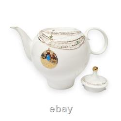 Lomonosov Imperial Porcelain Teapot, Apple Golden Medallion, 22 oz/660 ml, 3