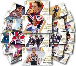 London 2012 Olympic GB Games 29 Gold Medal Winners Stamps Complete Set of Sheets