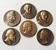 Lot of 6 bronze medals Royal Series of Medals of the Netherlands by Wienecke