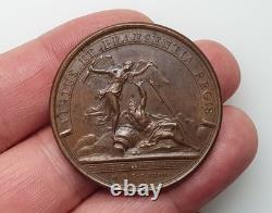 Louis XIV Bronze Medal 1672 Passage of the Rhine Mauger France