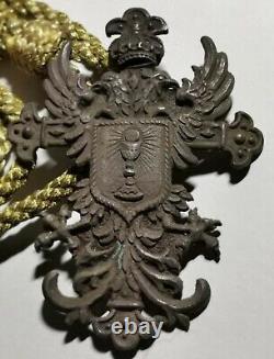 MEDAL OF THE ROYAL BROTHERHOOD OF THE SACRED DINNER. SILVER. SPAIN. 19th CENTURY