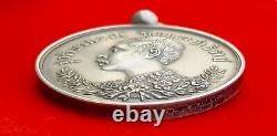 MEDAL OLD PENDANT ROYAL DECORATION Thailand Medal Siam King Rama V Silver Coin