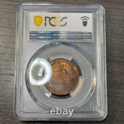 MS65RB 1939 Canada George VI Royal Visit Bronze Medal, PCGS- Toned SOLO TOP POP