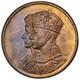 MS65RB 1939 Canada George VI Royal Visit Bronze Medal, PCGS Trueview- Toned