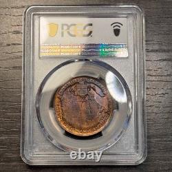 MS65RB 1939 Canada George VI Royal Visit Bronze Medal, PCGS Trueview- Toned
