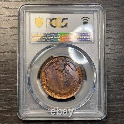 MS65RB 1939 Canada George VI Royal Visit Bronze Medal, PCGS Trueview- Toned