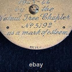 Masonic Medal 1944 Hertfordshire Walnut Tree Chapter 5192 Silver Royal Arch M1