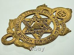 Masonic Royal Arch Vintage Freemason Medallion Fratribus Honor Fidelitas EE401