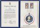 Medal 1977 Australia Royal Visit silver proof on card in folder & certificate