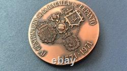 Medal 4th IV Centenary of the Battle of Lepanto 1571-1971 Royal Galley Barcelona