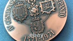 Medal 4th IV Centenary of the Battle of Lepanto 1571-1971 Royal Galley Barcelona