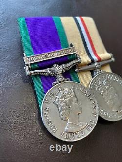 Medal Pair Royal Artillery Iraq Medal & General Service Medal Northern Ireland