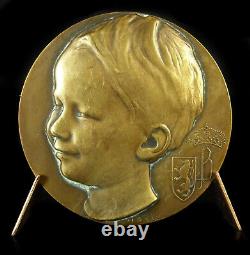 Medal Royal Family Belgian Prince/King Baudouin Of Belgium Child Rau
