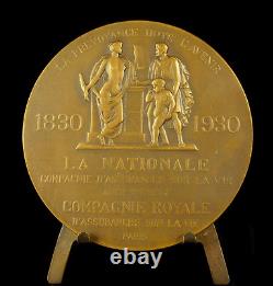 Medal Royal Insurance Company La Nationale 1830-1930 SC Alloy 69 mm