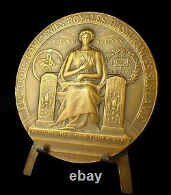 Medal Royal Insurance Company La Nationale 1830-1930 SC Alloy 69 mm
