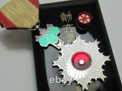 Meiji Era! Imperial Japanese Medal Order Rising Sun 6th Meiji Japan Badge Wwii