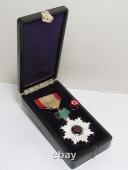 Meiji Era! Imperial Japanese Medal Order Rising Sun 6th Meiji Japan Badge Wwii