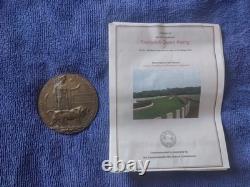 Memorial Plaque WWI (Dead Man's Penny) Bronze Medal Royal Arsenal Woolwich