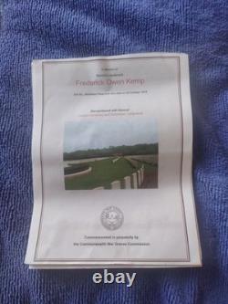 Memorial Plaque WWI (Dead Man's Penny) Bronze Medal Royal Arsenal Woolwich