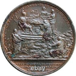 Mexico Charles III 1778 Proclamation Medal, Royal Academy, bronze. Grove-K-75B