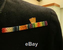 Military WW1 Royal Navy R. N Tunic Uniform Naval Commander Medal Bars Wings 5464