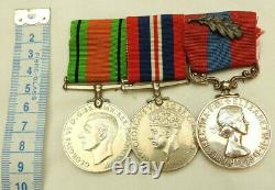 Military WWII Pair & Royal Air Force Long Service Good Conduct Medal Trio (5266)
