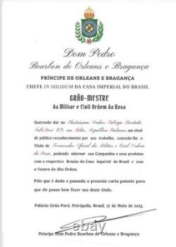 Miniature Medal The Imperial Order Of The Rose Empire Of Brazil