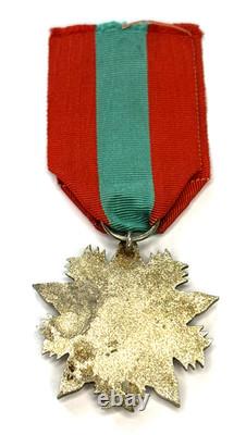 Morocco Order of the Throne 5th Class Knight Silver Enamel Original Medal