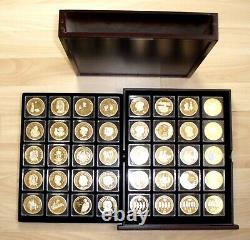 NETHERLANDS IN WWII & ROYAL FAMILY-HISTORY COLLECTION OF 40 BU Proof Medals B11