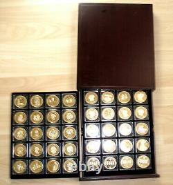 NETHERLANDS IN WWII & ROYAL FAMILY-HISTORY COLLECTION OF 40 BU Proof Medals B11