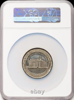 NGC MS63 1844 Great Britain Queen Victoria Royal Exchange Re-Opening Medal BHM-2