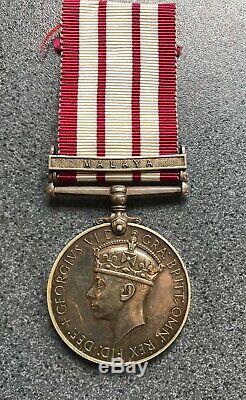 Naval General Service Medal Malaya Royal Marines Commando Wilson Wounded