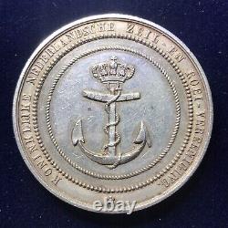 Netherlands 1917 AR38mm Royal Yacht Club Medal Awarded To Th. V. Eupen