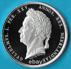 Netherlands Dutch King William 3rd 45mm 42grams Silver Royal Mint 1874 Medal