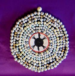 New Native American Onondaga hand beaded dance shawl