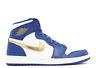 Nike Air Jordan 1 Retro High GOLD MEDAL ROYAL BLUE WHITE OG TOE BLACK 332550-406